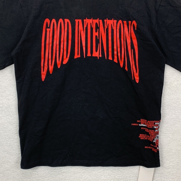 VLONE Good Intentions T-Shirt Men’s M Black Graphic Streetwear Tee NWT Rare - Picture 6 of 16